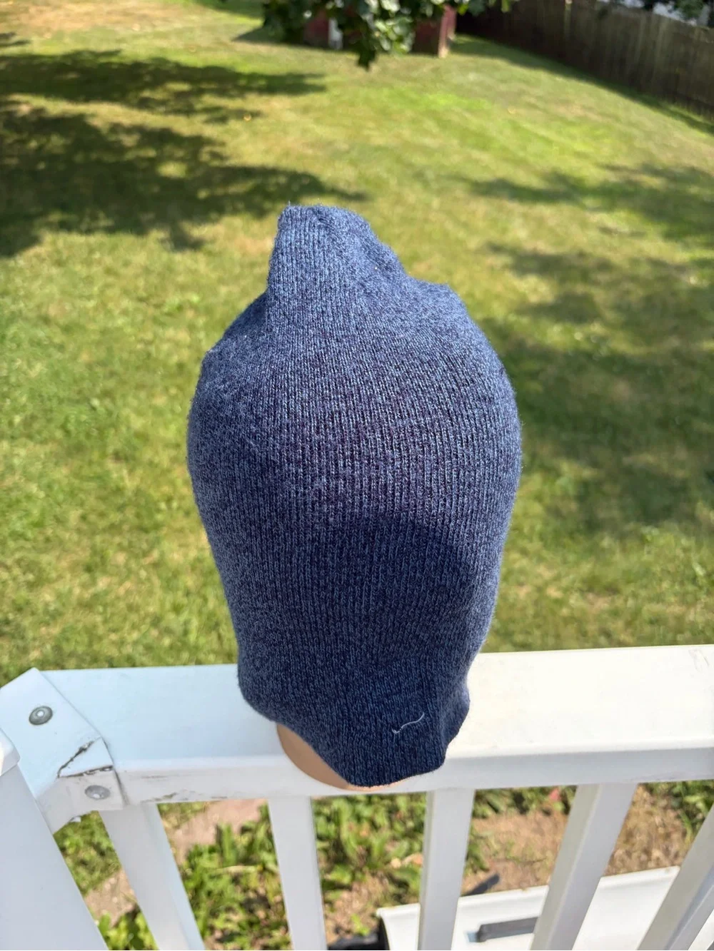 Carhartt blue speckled fold over beanie hat unisex